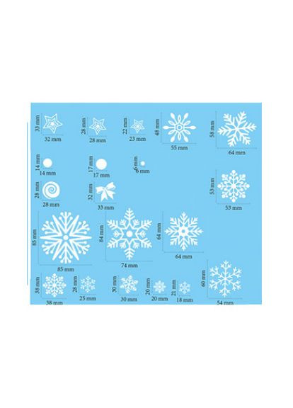 Наклейка на вікна, новорічна No Brand (306546951)