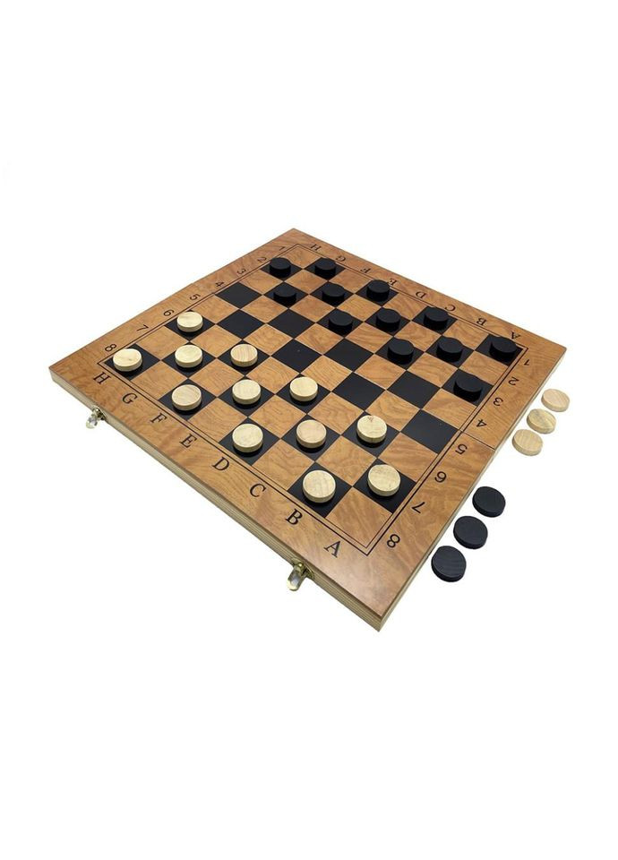 Набір настільних ігор "Шахи, нарди, шашки 3 в 1" Set3 NE-SP-SET-09 ігрова дошка 48х48 см No Brand (330605385)