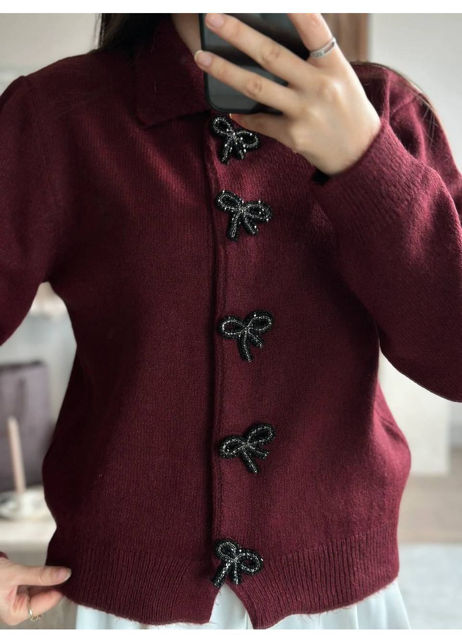 Бордовый кардиган Milani