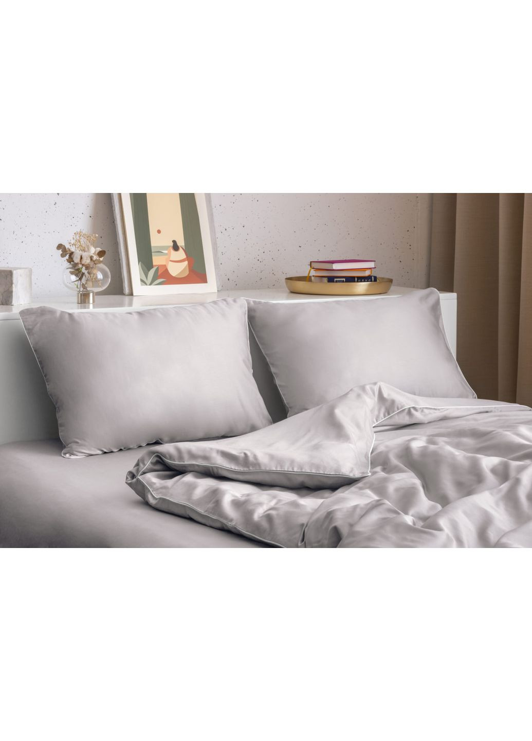 Комплект евро постельного белья с кантом HYGG (368830415)