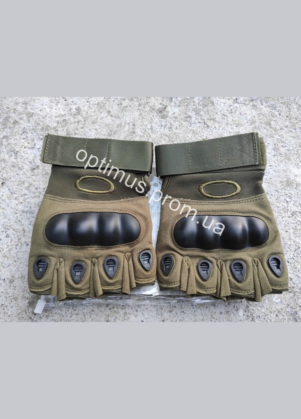 Рукавички захисні тактичні безпалі Колір Олива Розмір Oakley (346059227)