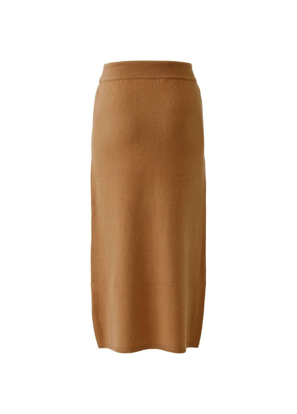 Коричневая повседневная женская юбка коричневый Oui карандаш