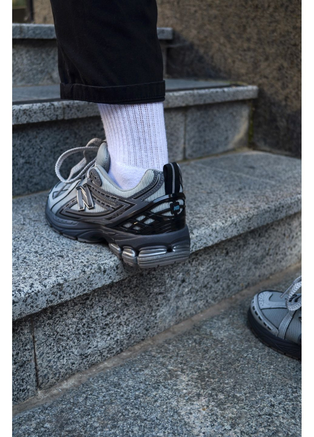 Серые демисезонные кроссовки мужские new balance 1906r grey dark grey нью беланс 1906r No Brand