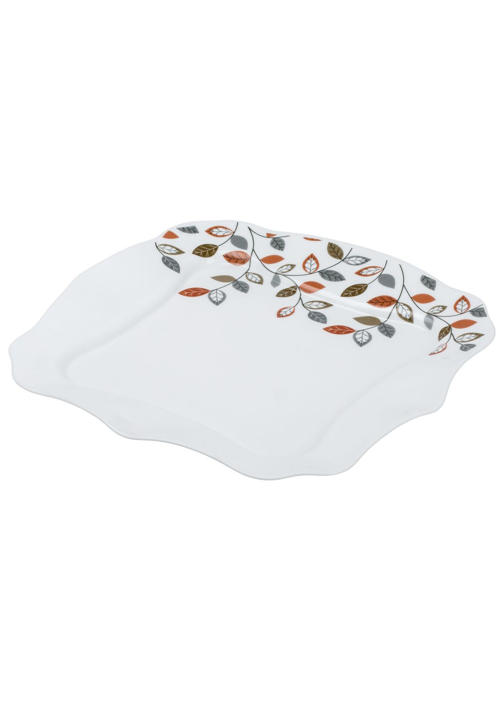 Столовий сервіз на 6 персон керамічний Leaf, білий TS Kitchen HP23405 No Brand (357226740)