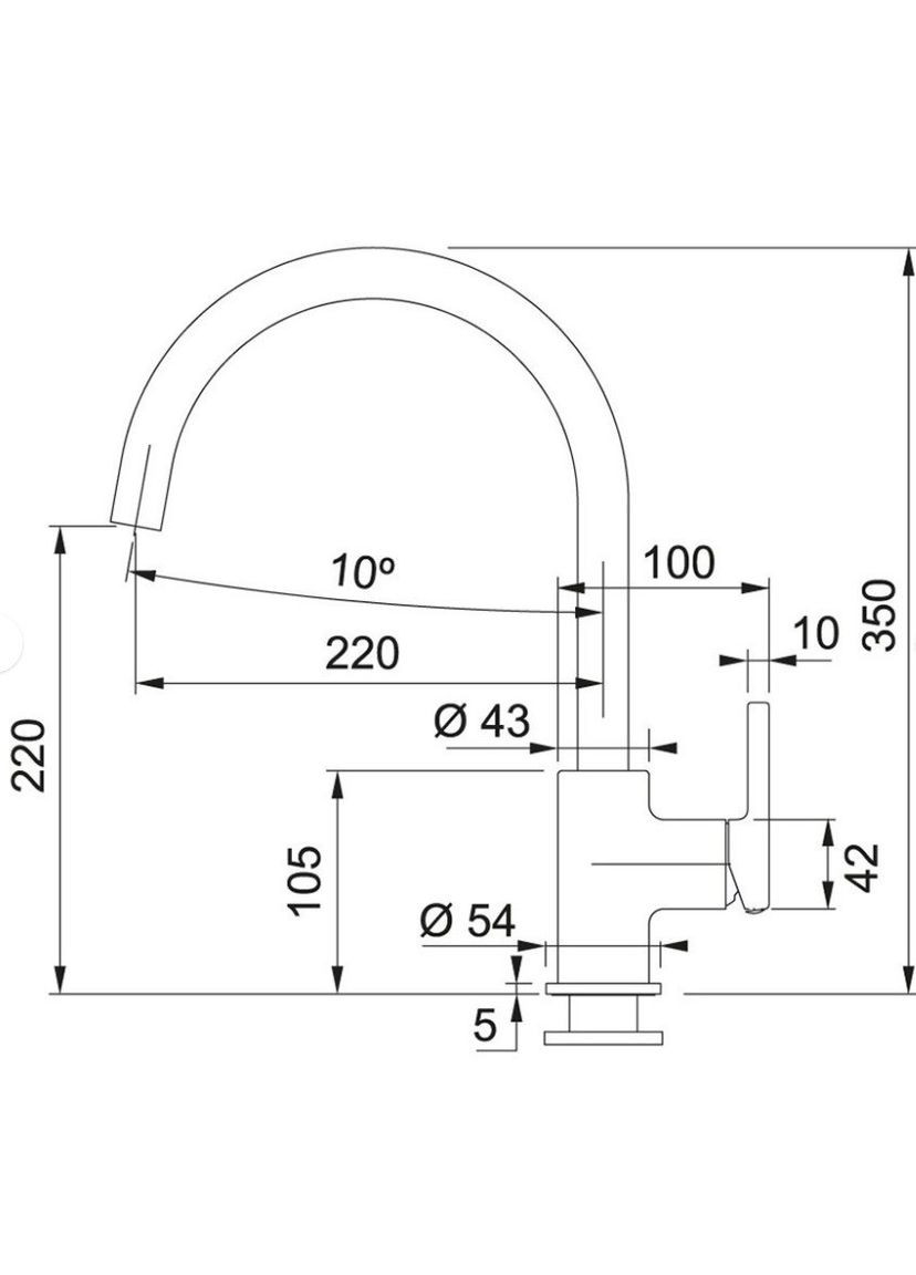 Смеситель для кухонной мойки Lina (115.0626.024) FRANKE (332975745)