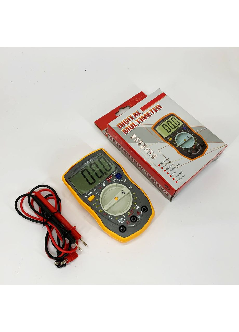 Мультиметр цифровий HAOYUE UT33D (генератор імпульсів, звукове продзвонювання, тест діодів, HOLD) ACV (365986195)