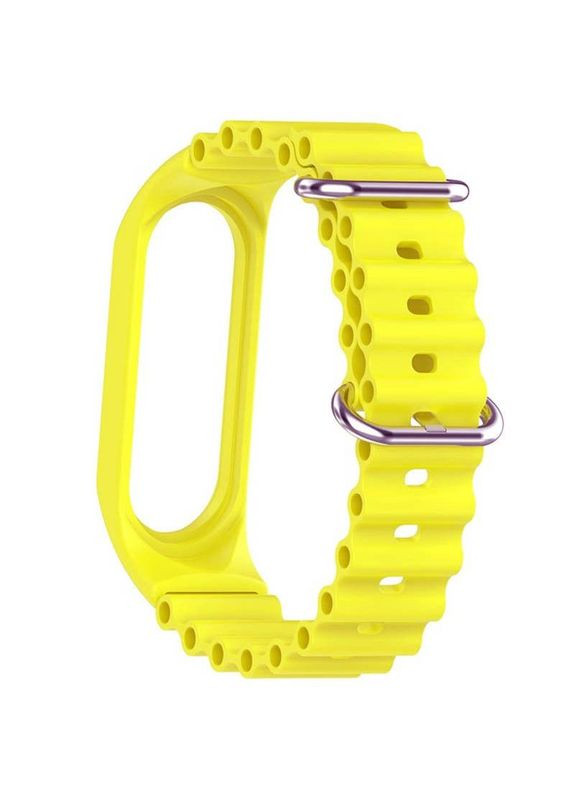 Ремешок Ocean Band для Xiaomi Mi Band 3/4/5/6/7 Желтый Epik (372163874)