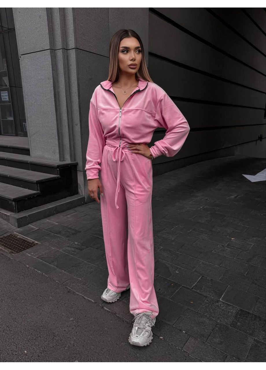 Трендовый велюровый костюм двойка No Brand (363969653)