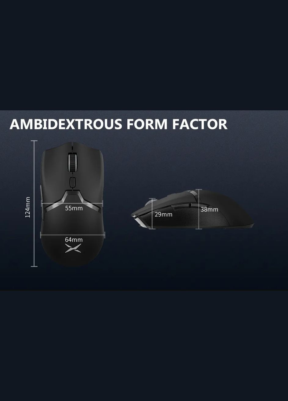 Мышь игровая M800 PRO (сенсор PAW3395) беспроводная, белая Delux (302245142)
