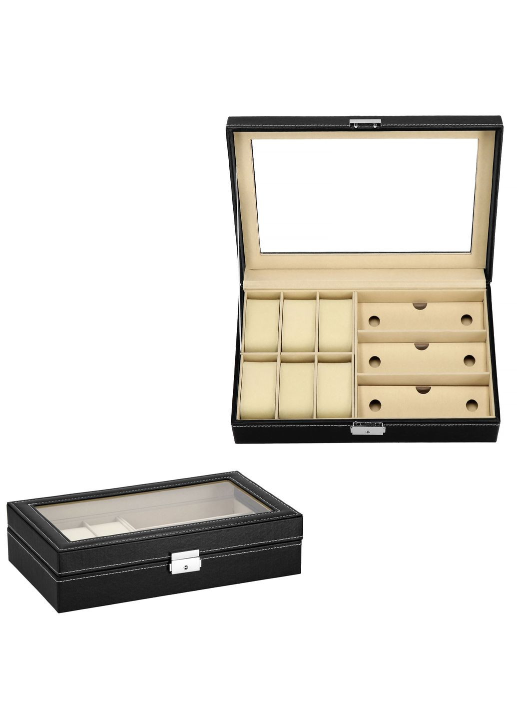 Скринька (органайзер) для зберігання годинників 33 x 20 x 8 см Springos ha1060 (290710148)