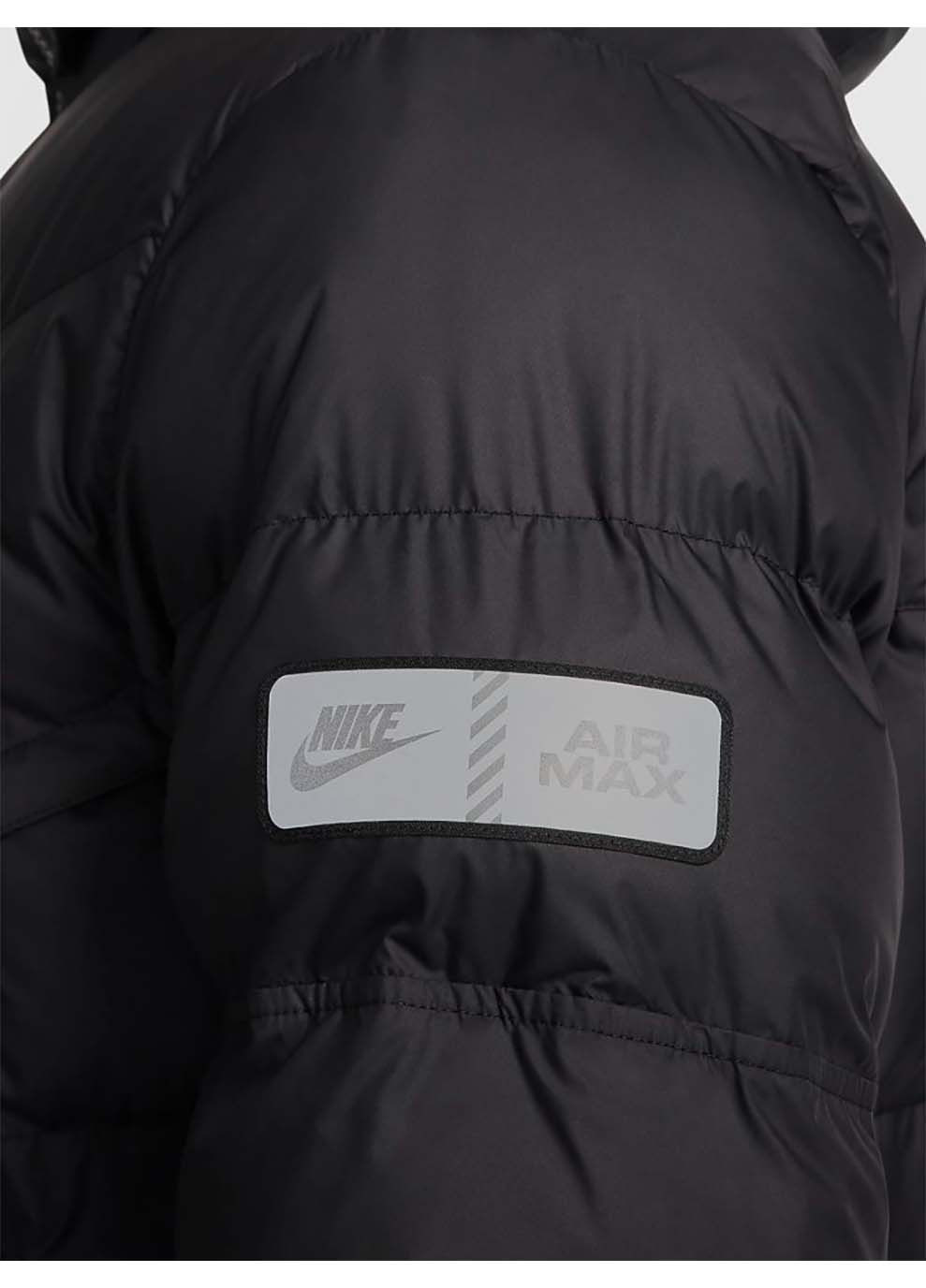 Чорна демісезонна чоловіча куртка m nsw sf wr pl-fld air max jkt чорний Nike