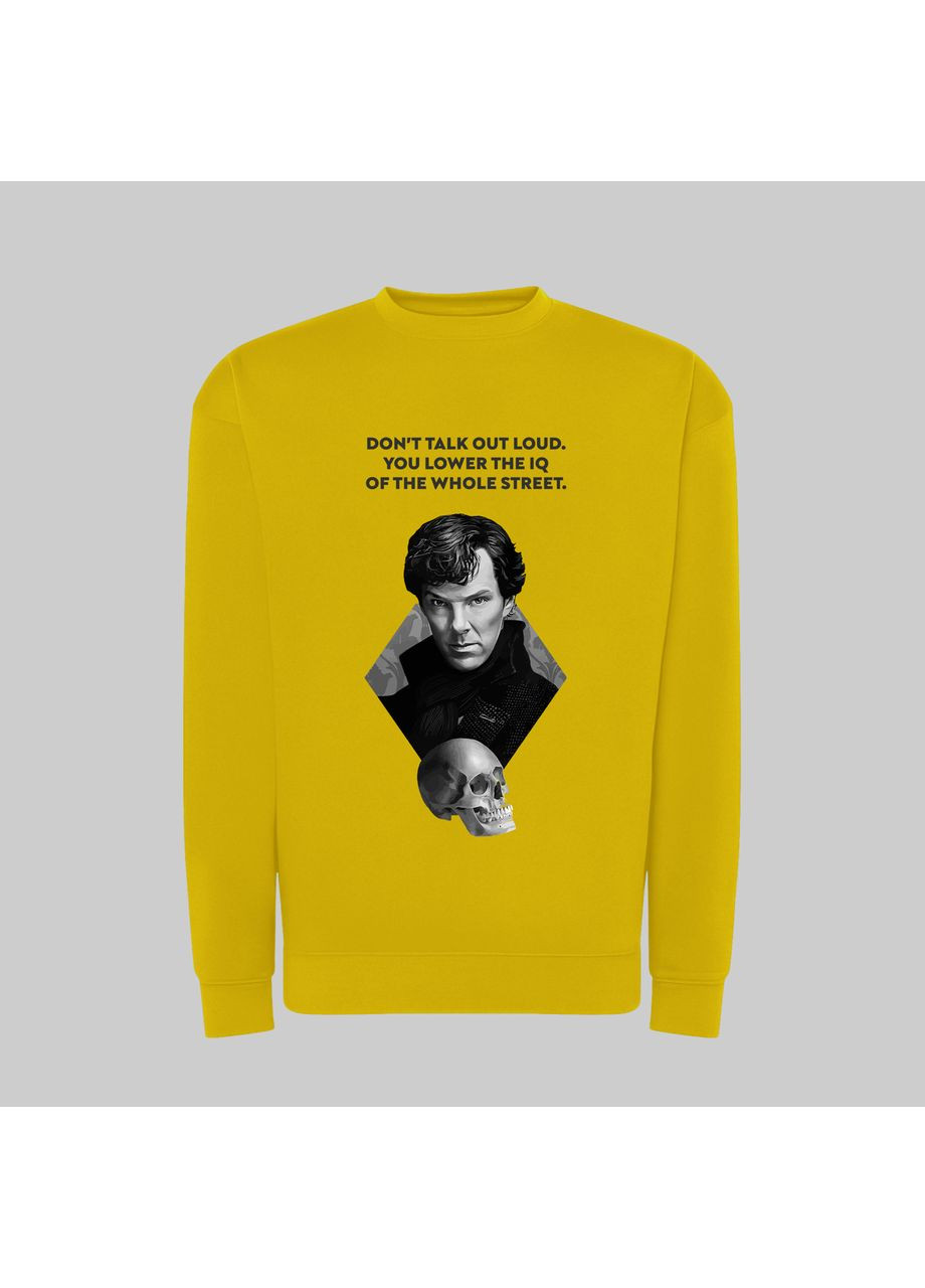 Світшот з принтом "Don't talk out loud". Sherlock (10314799081) ТiШОТКА (365435838)