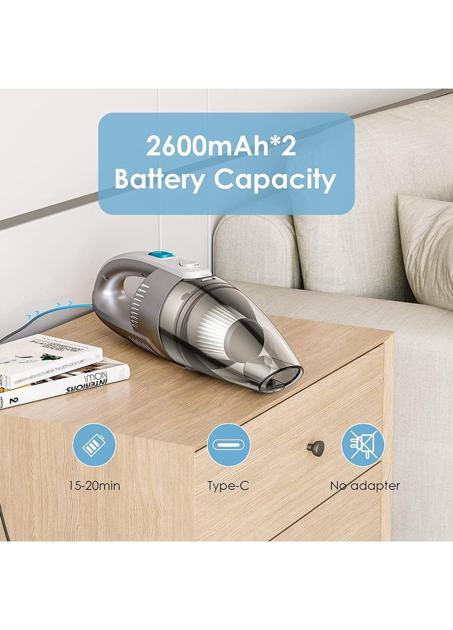 Ручной пылесос Oraimo OHV‑101 беспроводной 120Вт с фильтром HEPA и насадками для авто и дома. China (354827568)