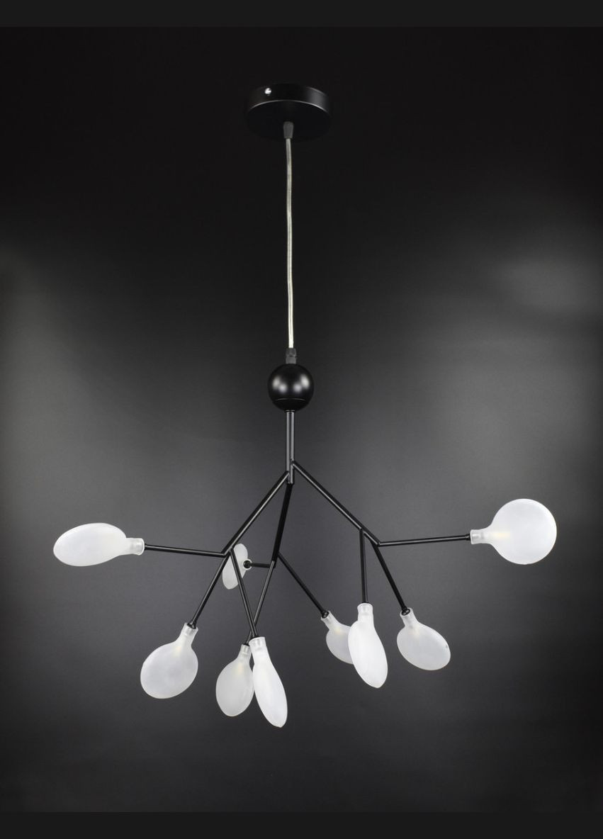 Люстра подвесная на 9 лампочек 26094 Черный 60-150х56х56 см. Sunnysky (364493703)