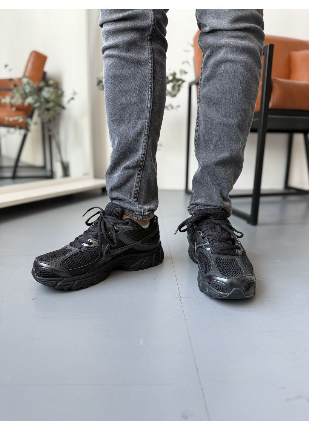 КРОССОВКИ ЖЕНСКИЕ NIKE ZOOM VOMERO V5 RNR BLACK ANTHRACITE НАЙК В5 ЧЕРНЫЕ No Brand чёрные демисезоны (391937869)