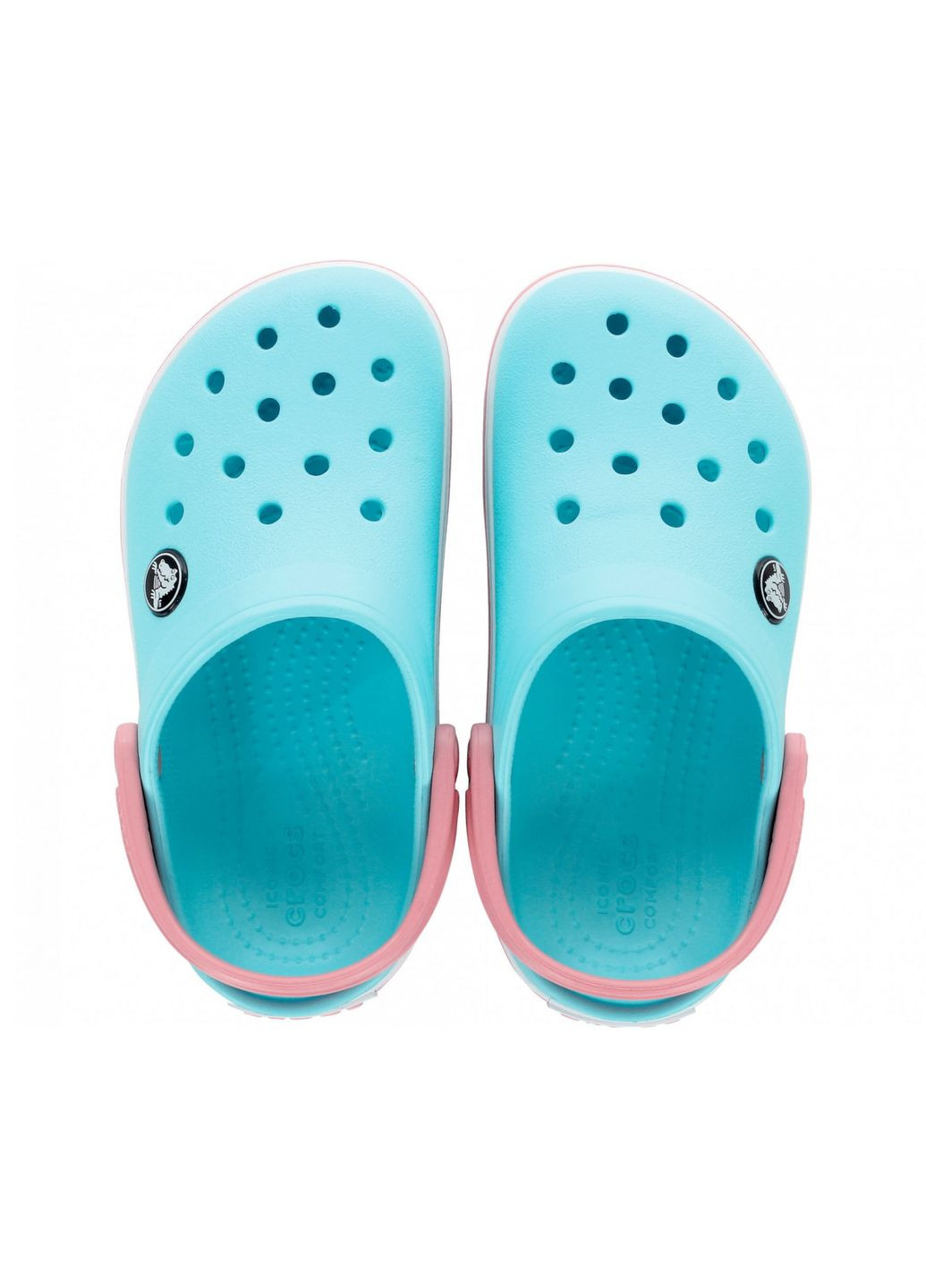 Голубые кроксы kids crocband clog ice blue j1-32.5-20.5 см 204537 Crocs