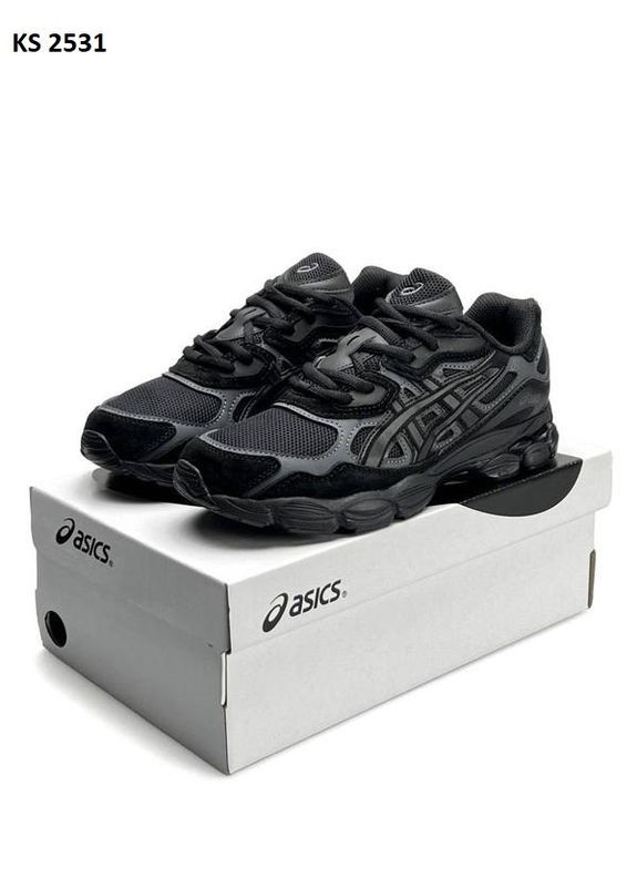 Чорні Осінні кросівки чоловічі asics gel-nyc black асікс гель нюк No Brand