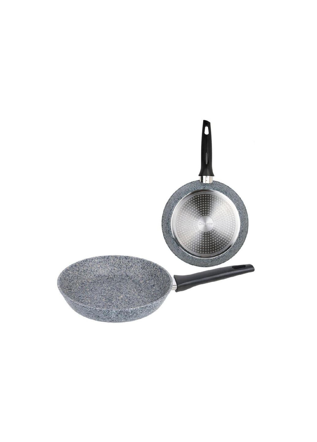 Сковорода антипригарная 28 см мраморная для кухни из литого алюминия экономия масла до 50% Maestro (332203473)