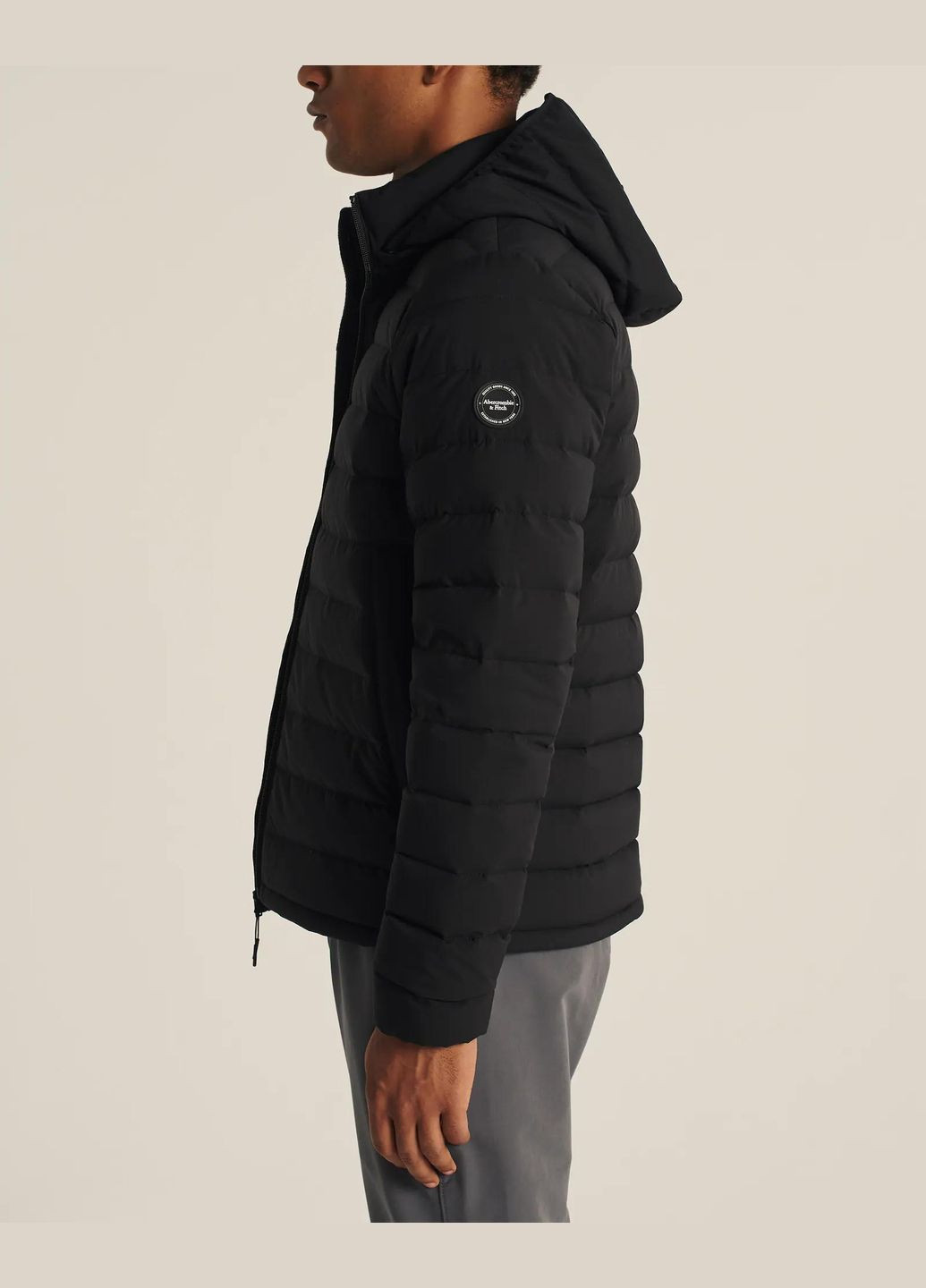 Черная демисезонная куртка демисезонная - мужская куртка af8289m Abercrombie & Fitch
