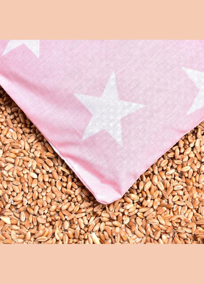 Подушка грілка з пшеницею 15x23 см еко-продукт для зігрівання та релаксації пудра бавовна IDEIA (342128593)