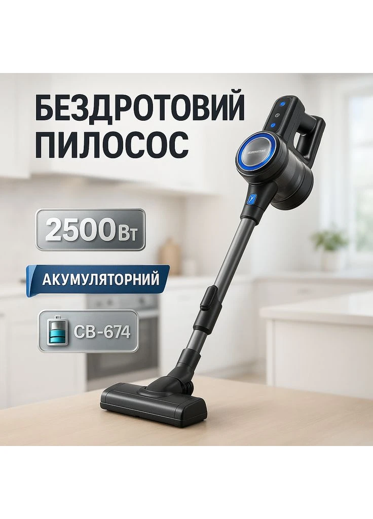 Вертикальный пылесос для паркета, Вертикальный пылесос для дома и авто Отличный ручной CV-73 Crownberg (389792234)
