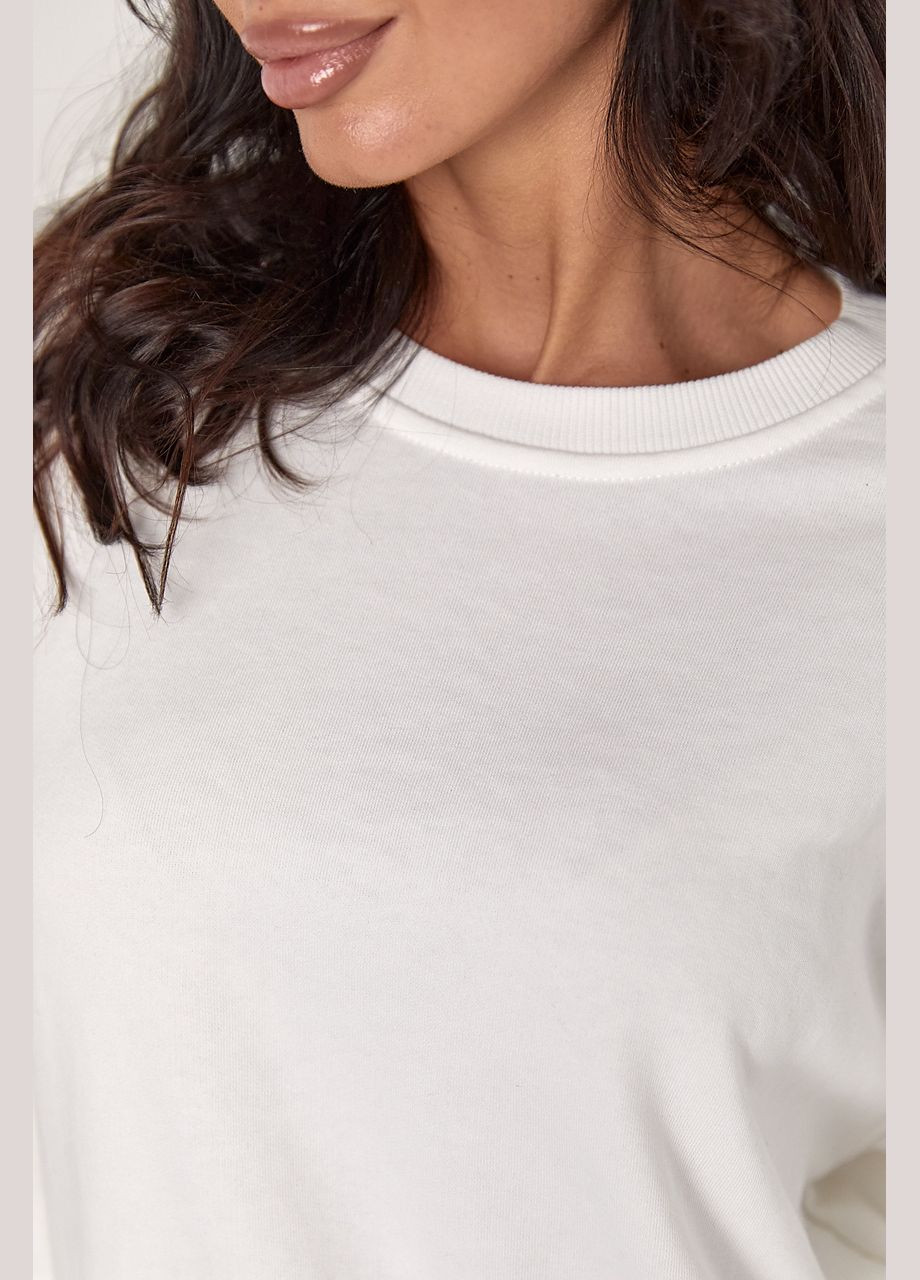 Спортивний костюм з прямими штанами та світшотом Lurex (300363918)