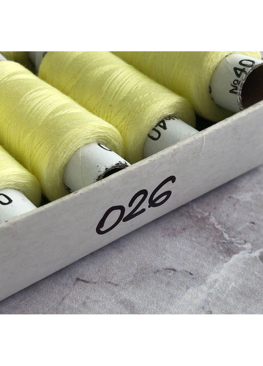 026 Нити в катушках, для шитья 100% полиэстер 40/2 (боб 200м) Plus-plus (354797269)