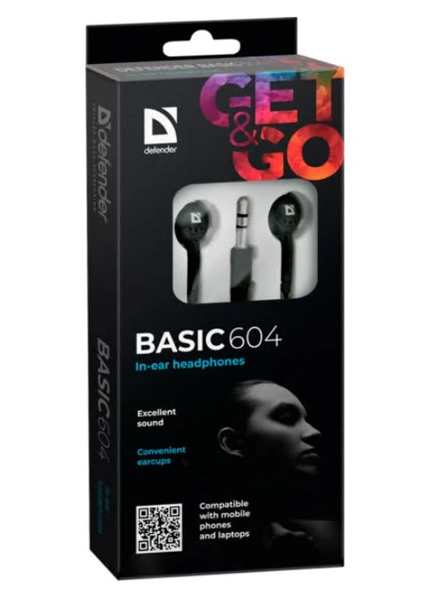 Наушники Basic 604 Black (63604) Defender (393670746)