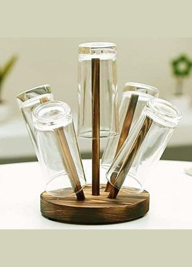 Стойка для стаканов из дерева Алока мустанг (ОБС-006429) No Brand (327423255)