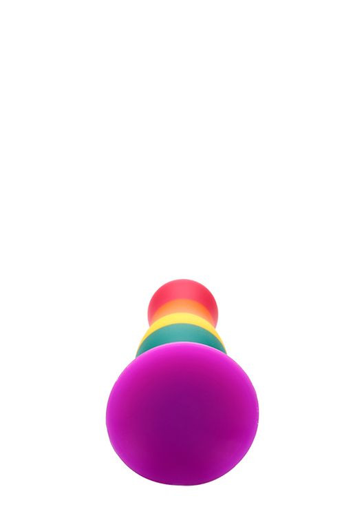 Райдужна анальна пробка COLOURFUL LOVE PLUG Dream Toys (306440145)