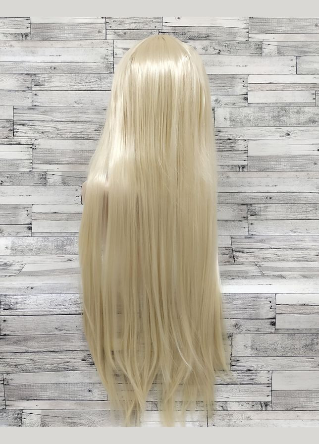 Перука блонд пряма довга блондинка з чубчиком 80см жіноча No Brand 3548 (321967448)