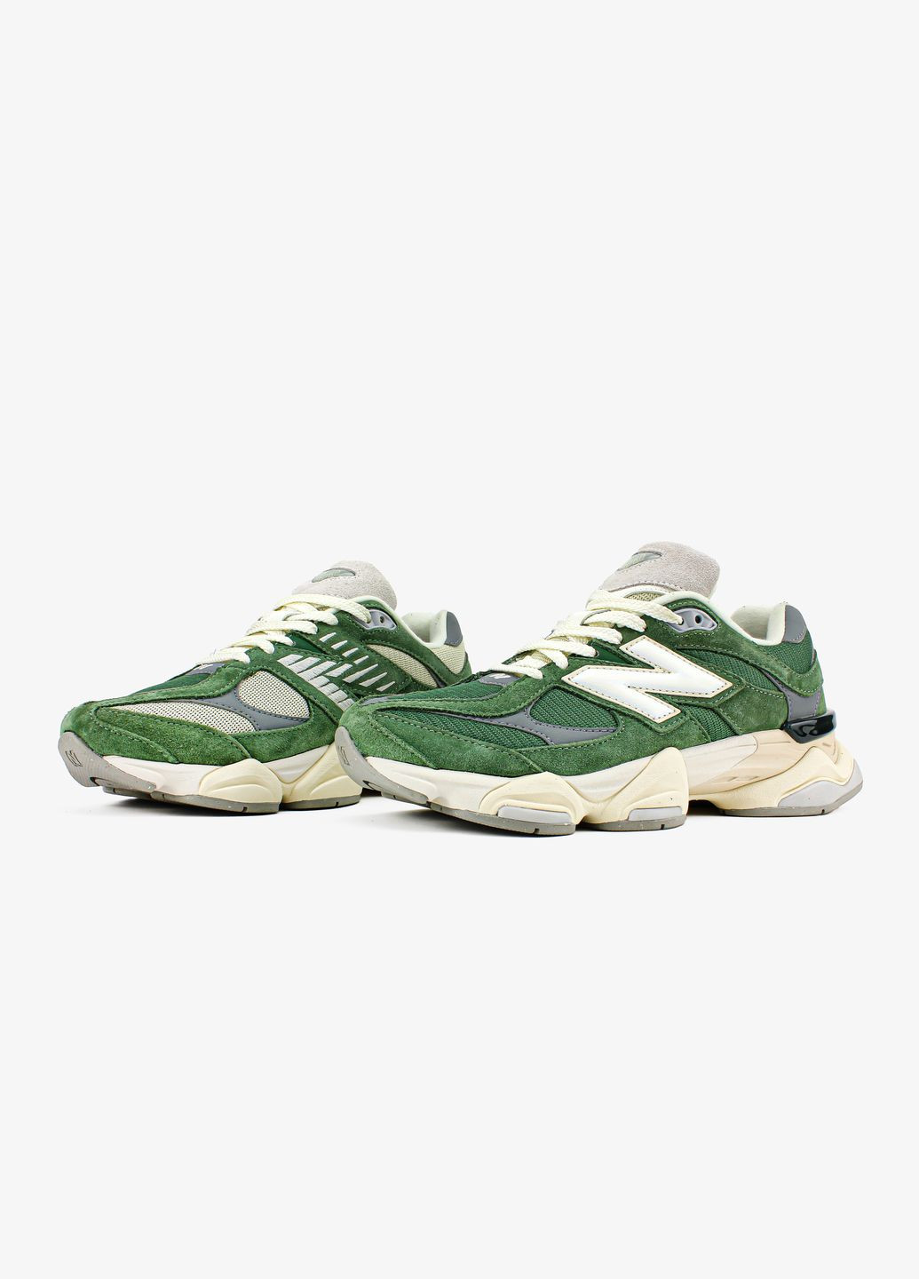 Зелені Осінні кросівки чоловічі і жіночі new balance 9060 green | нью беланс 9060 зелені No Brand