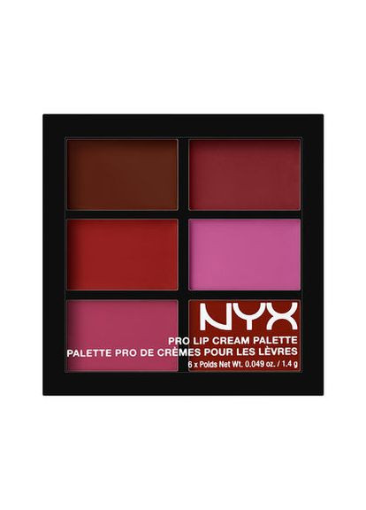 Палітра помад для губ PRO Lip Cream Palette (6 відтінків) The Plums (plcp04) NYX Professional Makeup (280266074)