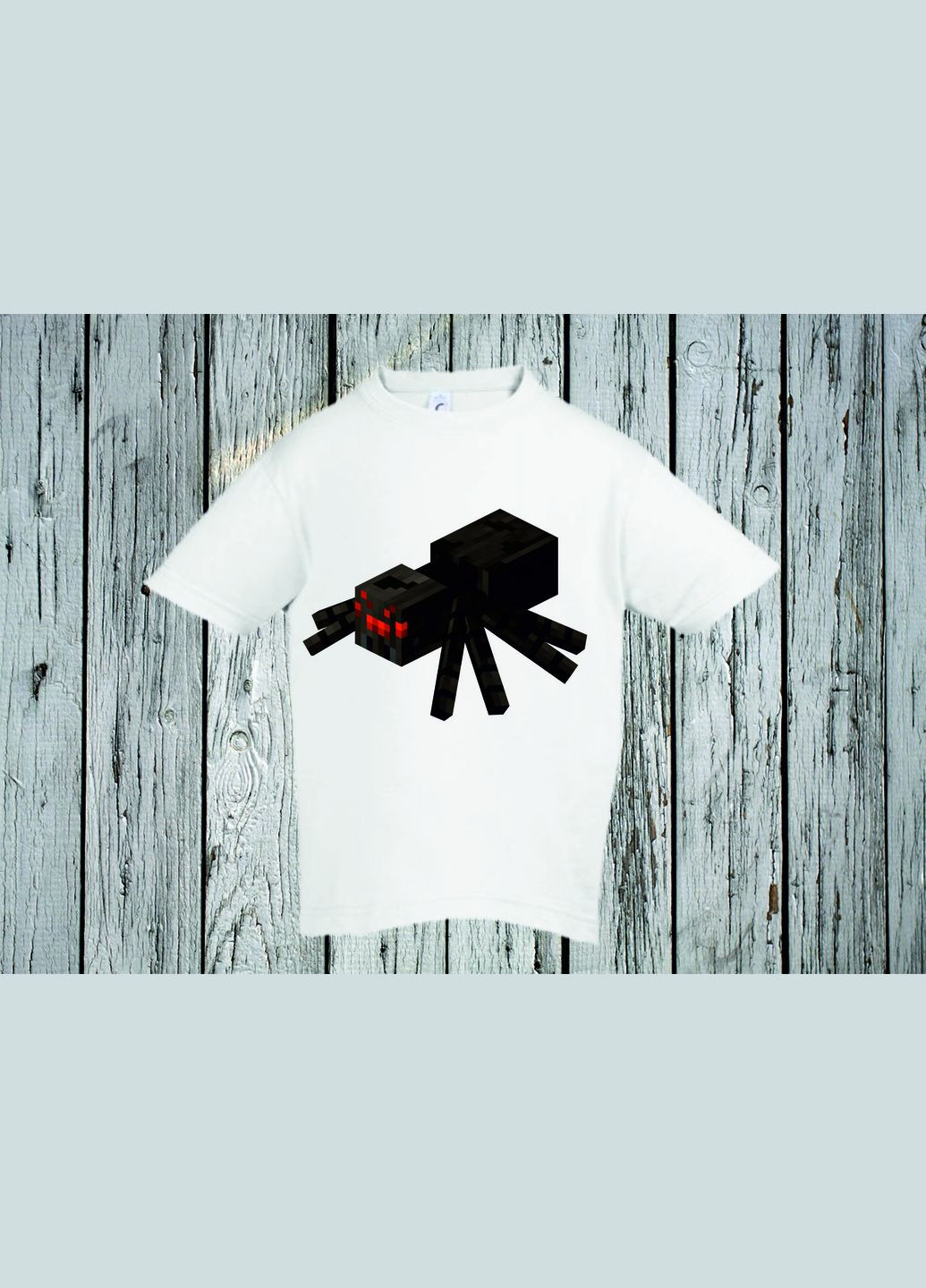 Белая демисезонная футболка youstyle майнкрафт 0268 Gildan
