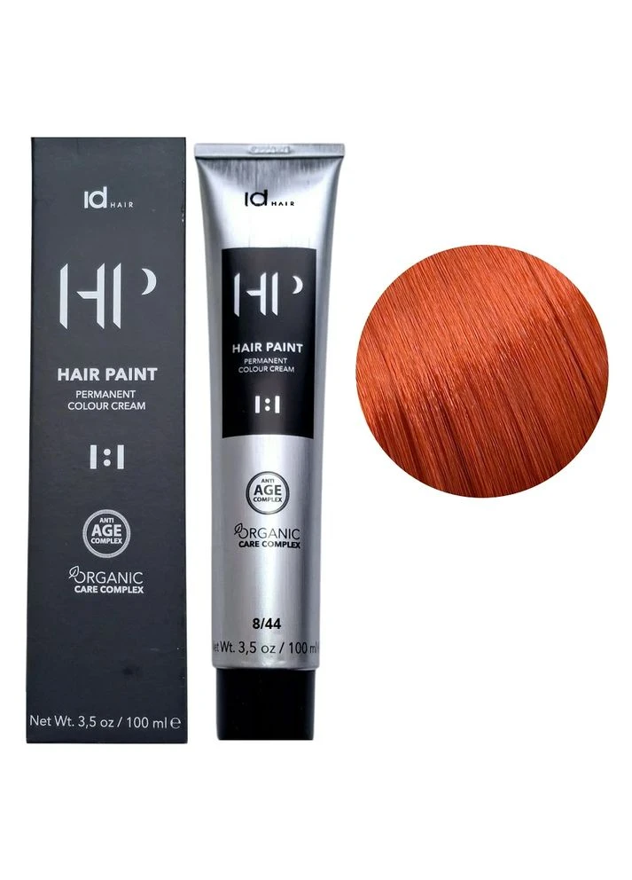Крем-фарба для волосся перманентна Hair Paint OCC 8.44 Intense Copper Blonde 100 мл idHair (398938458)