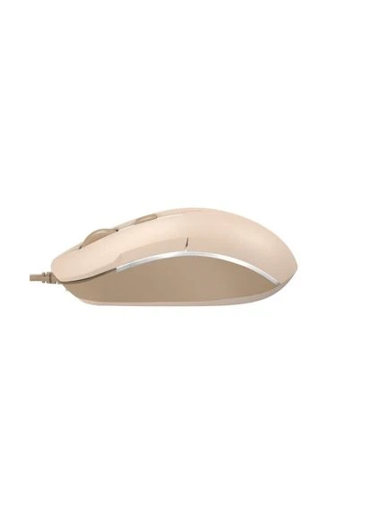 Миша FM26S (Cafe Latte) Fstyler, біле підсвічування, USB, 1600 dpi, USB, A4Tech (333824777)