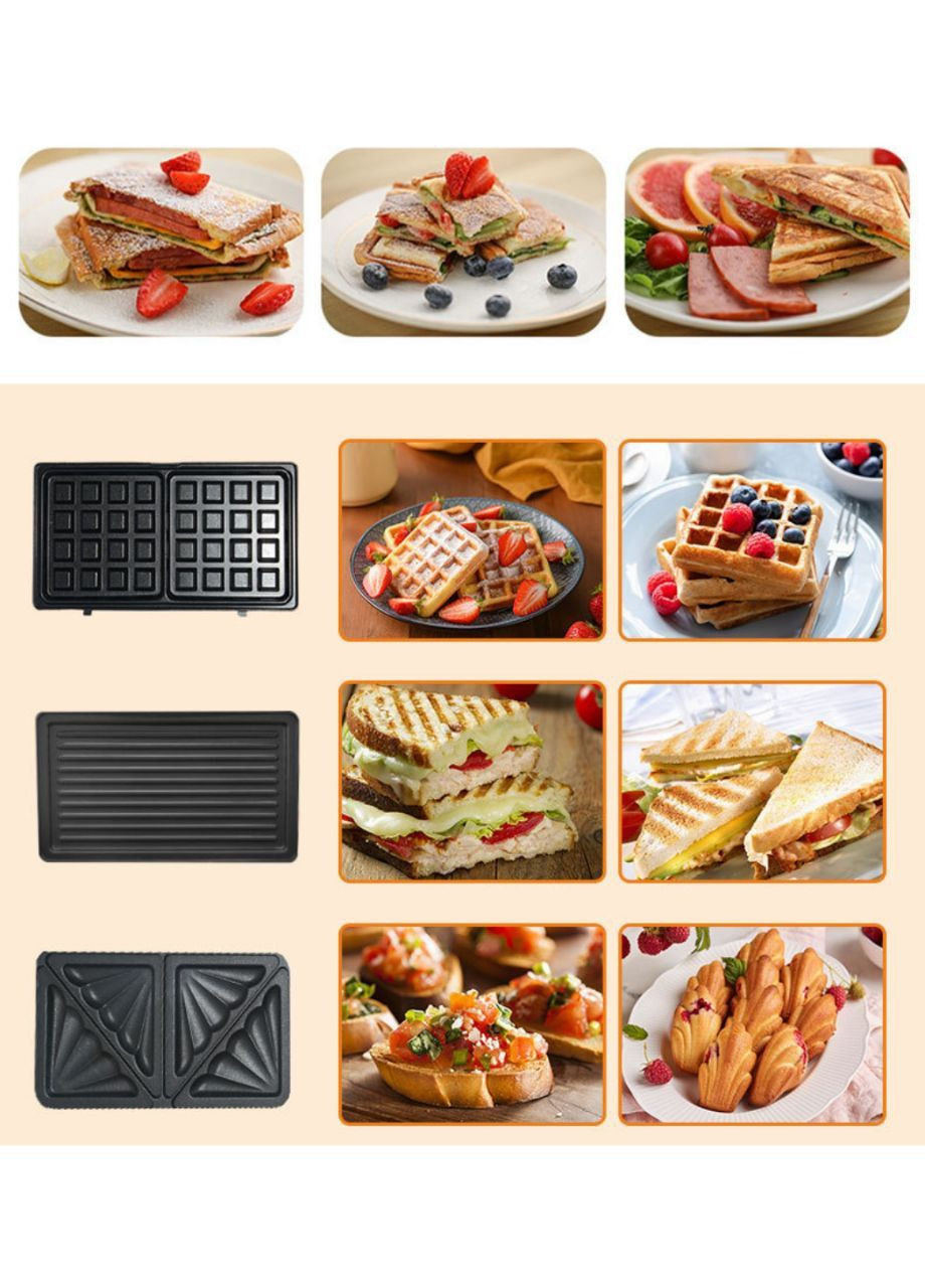 Cендвічниця зі знімними пластинами 3в1 Sokany SK-BBQ-835 (302669699)