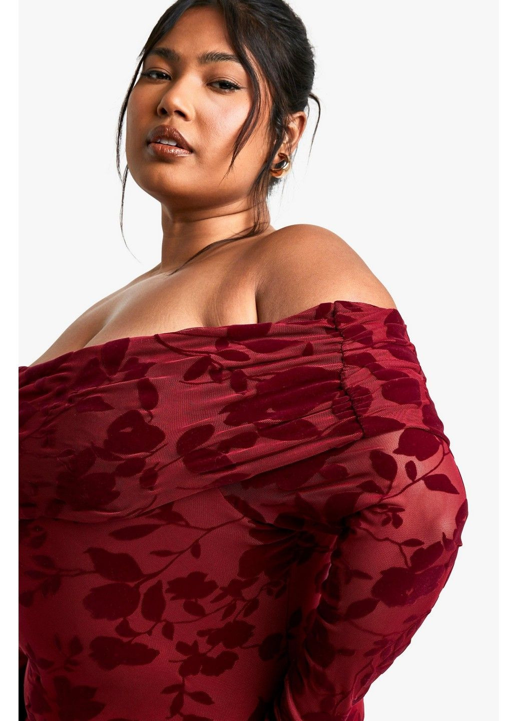 Червона кежуал сукня Boohoo з квітковим принтом