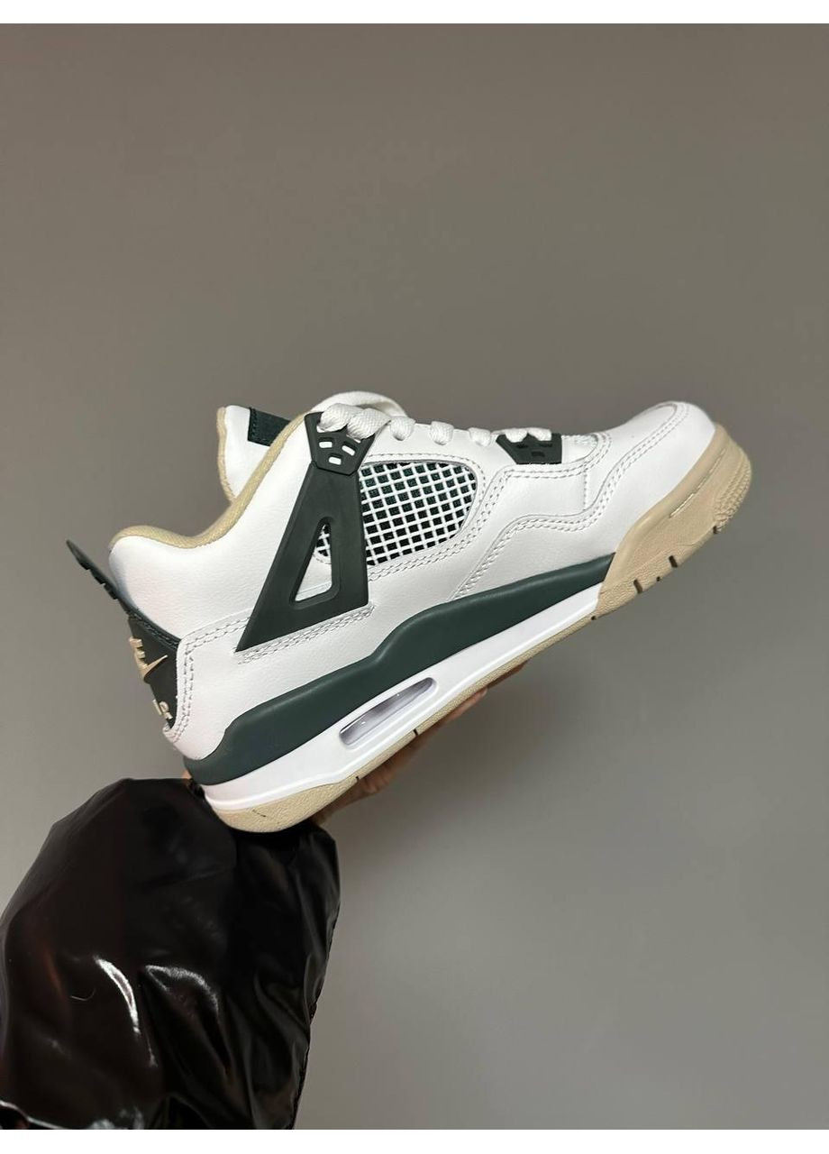 Бежеві Осінні кросівки чоловічі nike air jordan 4 white beige найк аір джордан No Brand