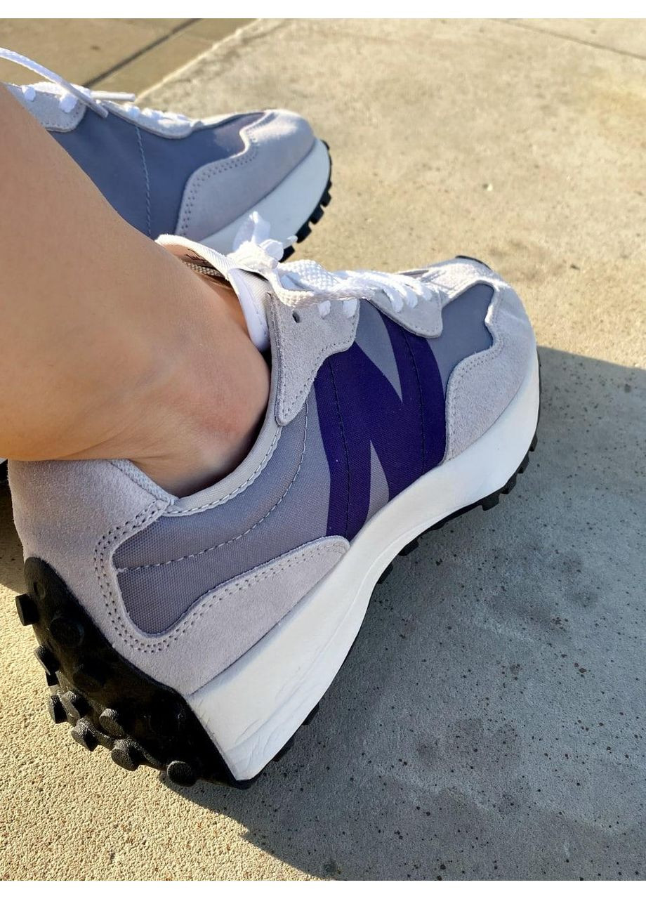 КРОССОВКИ ЖЕНСКИЕ NEW BALANCE 327 GREY VIOLET НЬЮ БЕЛАНС 327 No Brand серые демисезоны (368870490)