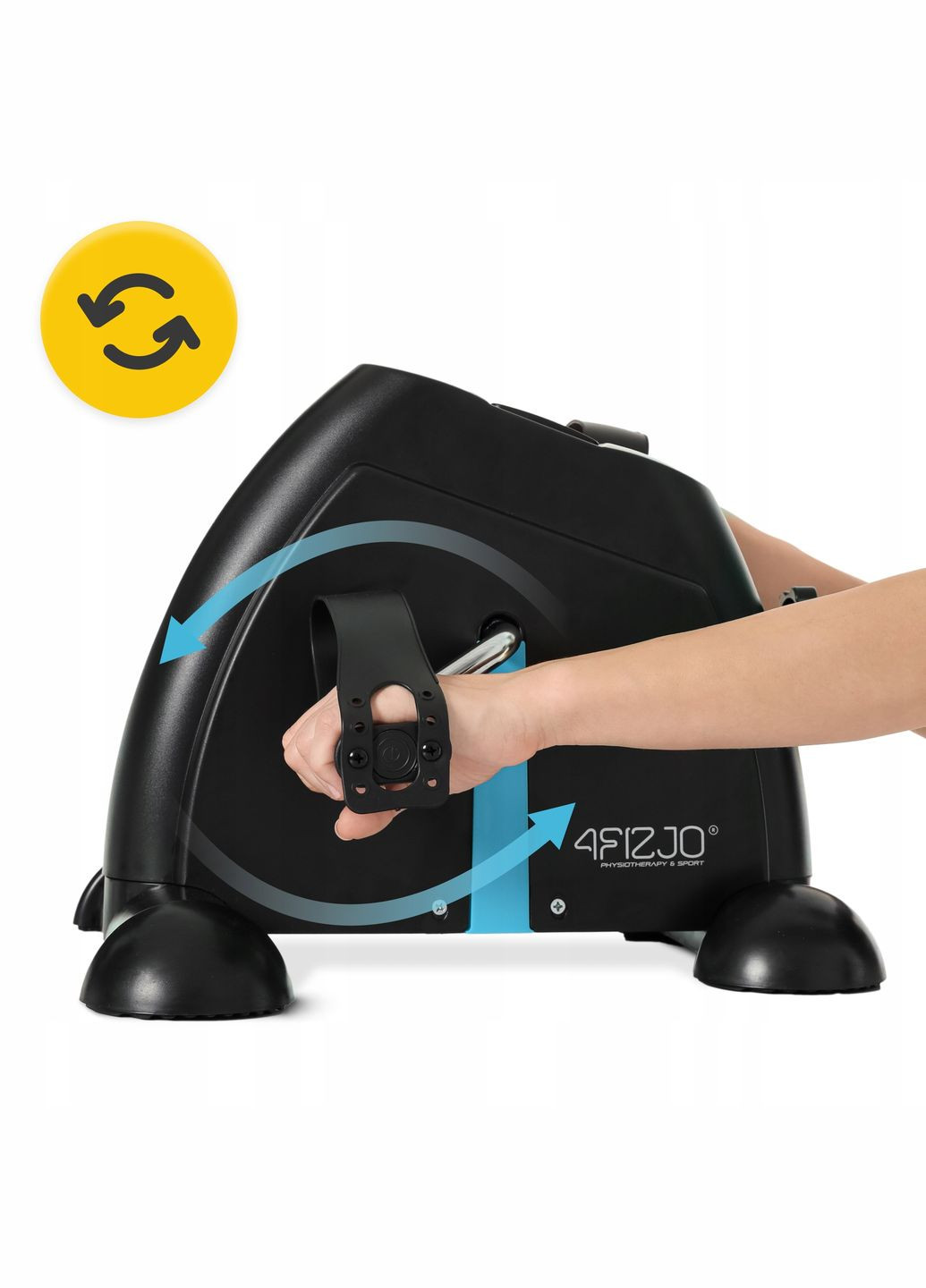 Мини велотренажер Evo 2 в 1 для рук и ног Black/Blue () 4FIZJO P-5905973401692 (340459205)