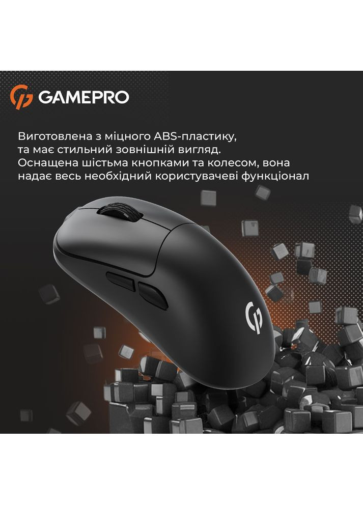 Миша GM990B 2.4G Black GAMEPRO (313931228)