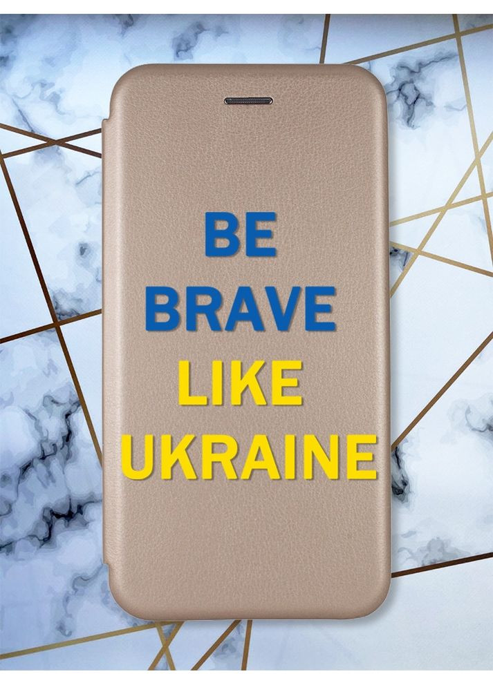 Чехол-книга с рисунком для Samsung Galaxy А10ѕ/ A107 Золотой:: Смелость (принт 5) Creative (360711648)