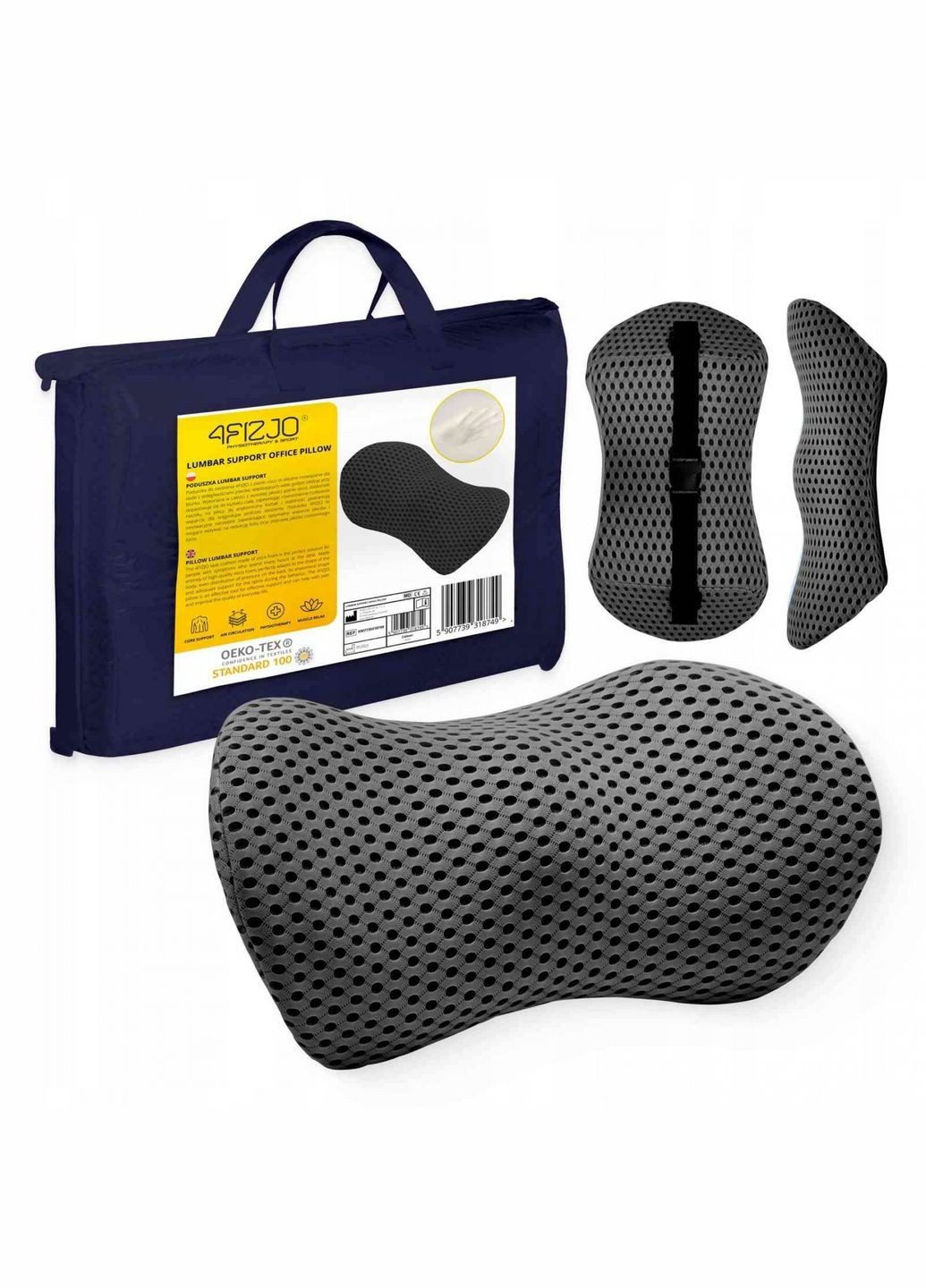 Ортопедическая подушка для спины 48 × 23 см 4FJ0615 4FIZJO (335056613)