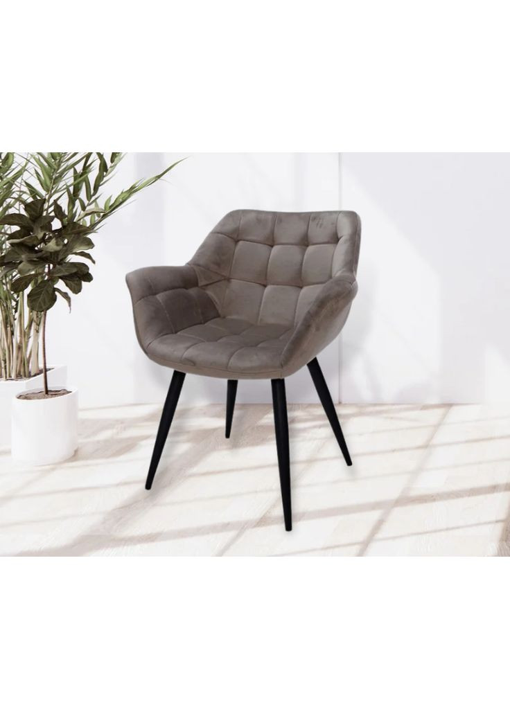 Стілець обідній ELEGANTE Темний Беж Intarsio (372178875)