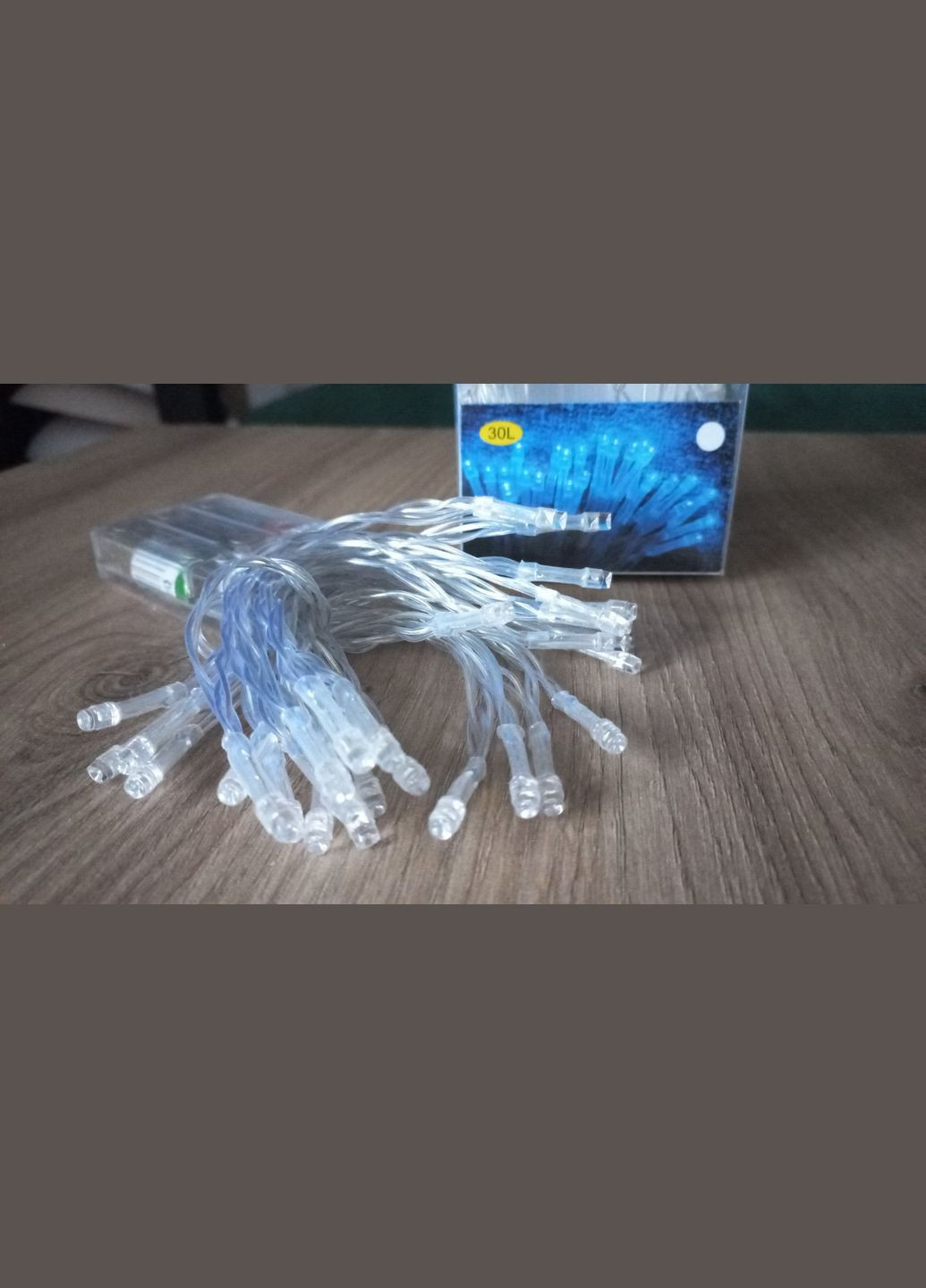 Гірлянда Нитка Лед від батарейок 2А тепла біла NeonChic (303282020)