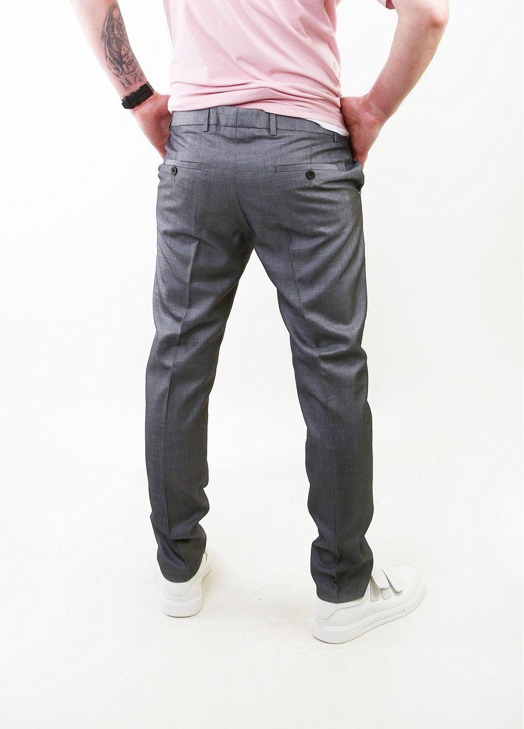 Серые кэжуал демисезонные брюки Mtp