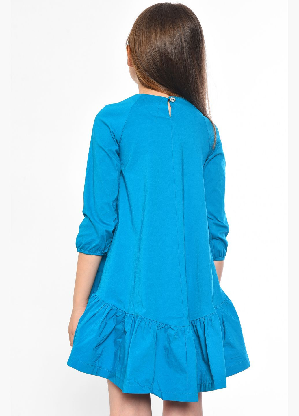 Бирюзовое платье детское для девочки бирюзового цвета Let's Shop (297829355)