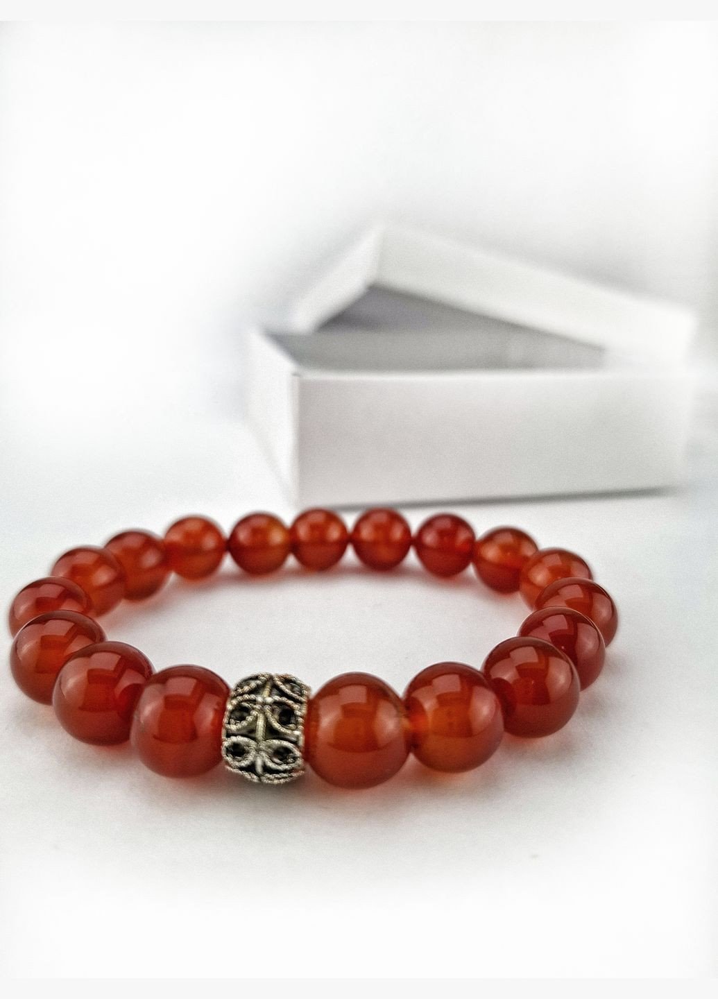 Браслет натуральный камень сердолик 10мм Luvete (322811130)