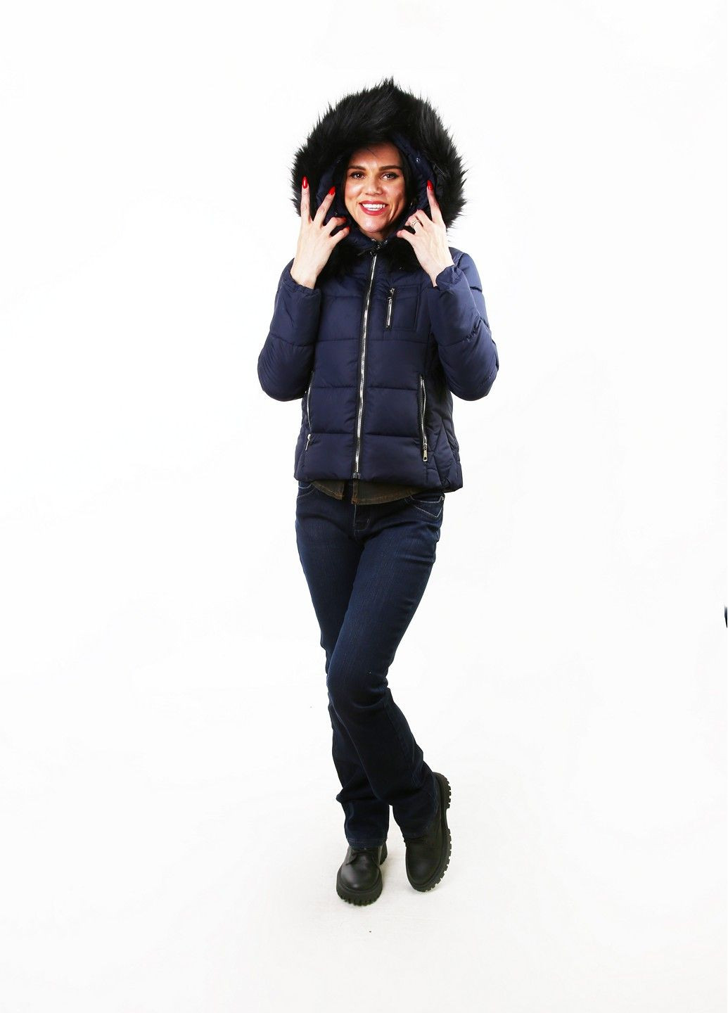 Темно-синя демісезонна куртка Mtp